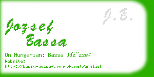 jozsef bassa business card